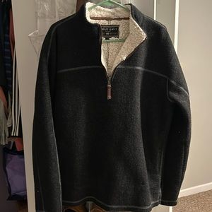 True Grit 3/4 Sherpa pull over